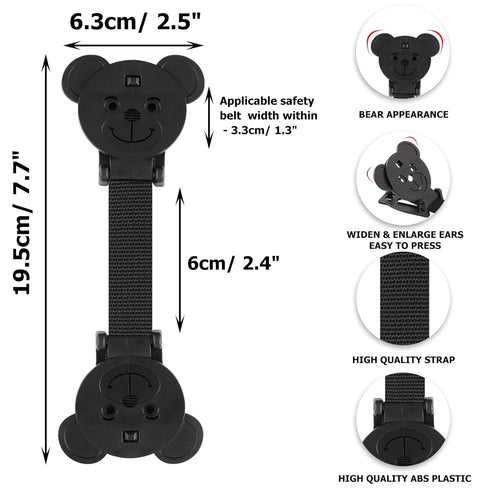 Reins(2 Pack, Anti Escape Strap Lock Baby Harness Chest Clip, Baby Safety Strap Prevent Children/Kids Taking Their Arms