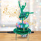 MIOYOOW Rotating Ballerina Soldering Practice Kit, RGB LED Music Box DIY Project Kit for School STEM Education