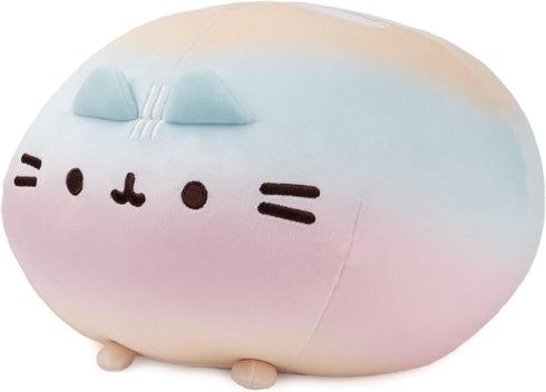 GUND Pusheen Rainbow Round Squisheen Plush, Squishy Stuffed Animal for Ages 8 and Up, 11” Rainbow