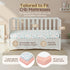 Sets 28"x52", 8" 2Pack 100% Baby Crib Sheets Girls Toddler Bed Sheets Cotton Fitted Crib Sheet Deep Pocket, Baby