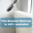 First Essentials 18X36) Bassinet Cradle Mattress Pad (Rectangle, for Newborn Comfort Breathable Easy Clean