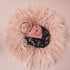 Newborn Photo Props Faux Fur Round 23.6 inch Soft Baby Boy Girl Photo Blanket Studio Photo Mat light pink by D&J DON&JUDY