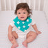 Chevron Blue/Grey Fitted Jersey Cotton Crib Sheet by Ziggy Baby