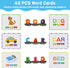 27 Set 42 1 1 Wondertoys Wooden Alphabet Train Toy PCS Magnetic Alphabet ABC Letter Train Includes PCS Flash Cards