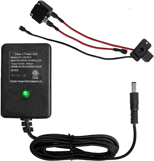 12 Volt Charger with Battery Connection Line for Kids Ride On Toys, Universal Power Wheel Charger for Electric Cars