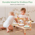 Set WINGYZ Kids Drum for Toddlers, All-in-One Montessori Musical Instruments - Wooden Music Toys for Baby, Neutral