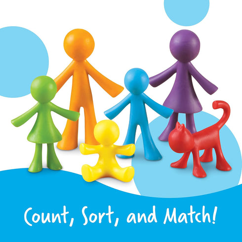 Learning Resources All About Me Family Counters, Set of 72, Ages 3+, Color Recognition
