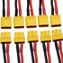 Blomiky XT60H 5 Pairs 14AWG Silicon Wire Extension Deans XT60 Plug Connector for RC Cars