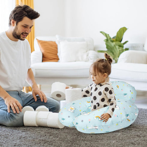 AMASKY Nursing Pillow, Plus Size Ergonomic Design, Breastfeeding Pillows Support for Mom and Baby, Removable Cotton