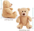 LotFancy Teddy Bear Stuffed Animal, 8'' Brown Baby Bear Plush Toy, Gift for Kids Boys Girls