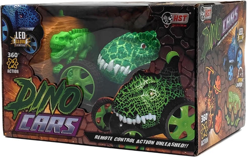 RC Stunt Cars for Kids, Dinosaur Remote Control Car with 360 Degree Rotation, Birthday Gifts for Ages 3-5