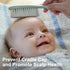 Set BumbleBee Newborn Baby Hair Brush & Comb - Wooden Brush with Soft Wool Bristles, Cradle Cap Brush for Boys, Girls