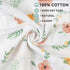 4 Packs, 47 47In Viviland Muslin Swaddle Blanket, Baby Swaddle Blanket for Boys & Girls, Nursery Receiving Blanket