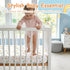 52x28 Inch JISEN Baby Crib Sheets Soft Breathable Rainbow Fitted Crib Sheets for Standard Crib and Toddler Mattress