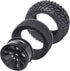 4Pcs 12mm Hex RC Wheels Tires, Height 2.99 inch (76mm) for 1/10 On Road and 1/14 1/16 1/18 Scale Models