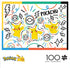 Buffalo Games - Pokémon - Doodle Pikachu - 100 Piece Jigsaw Puzzle for Families Challenging Puzzle Perfect for Game Nights - Finished Puzzle Size is 15.00 x 11.00