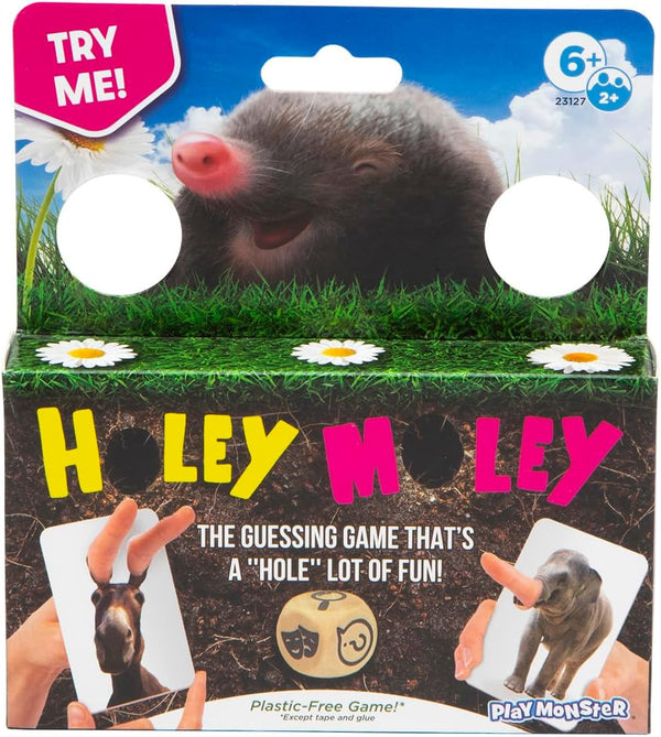 Holey Moley - Card Guessing Game, Who Am I? for Kids & Family, Ages 6+