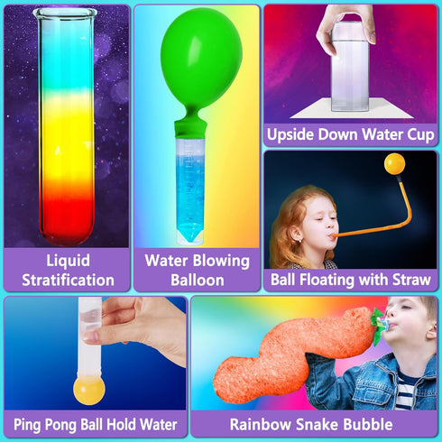 70+ Set, UNGLINGA Experiments Science Kit for Kids, Chemistry Educational Toys Gifts Idea for Boys and Girls Birthday