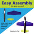 Creativity for Kids Stunt Squadron Glow-in-The-Dark Foam Fliers - Create 3 Foam Airplane Toys, STEM Kits for Ages 5-8+