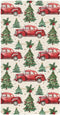 KICPOAY Christmas Trees Cars Vintage Toddler Bed Crib Sheets Baby Crib Sheets Cover
