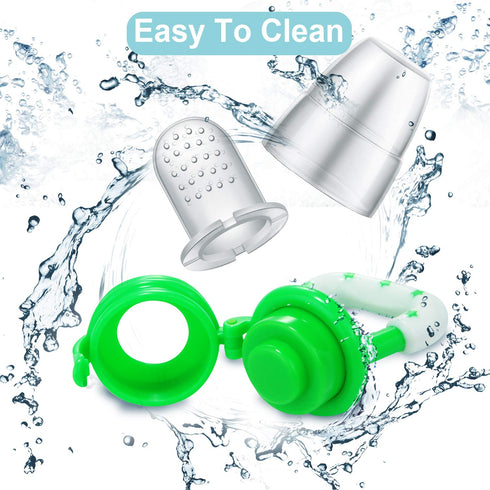 PandaEar Baby Fresh Fruit Food Feeder Pacifier, 3 Pack, Training Massaging Toy Teether for Infants