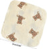 Lily Brown 4 Pack Baby Washcloths Soft Absorbent Cotton Washable- Saliva Towel Face Wipes Bath Face Towel Wipes Baby