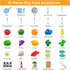35Pcs Kids Kitchen Toy Accessories, Toddler Pretend Cooking Playset with Play Pots and Pans, Utensils Cookware Toys, Play Food Set, Toy Vegetables, Learning Gift for Girls Boys (Blue)