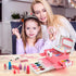 Kids Makeup Kit for Girls, Real Washable Makeup Toys, Princess Birthday Gift, Makeup Vanities for Ages 4-9