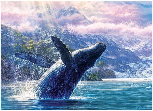 Cobble Hill 1000 Piece Puzzle - Leviathan of Glacier Bay with Sample Poster Included