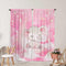 Yilinata Watercolor Elephant Window Curtains for Kids Boys Girls Pink Twinkle Star Baby