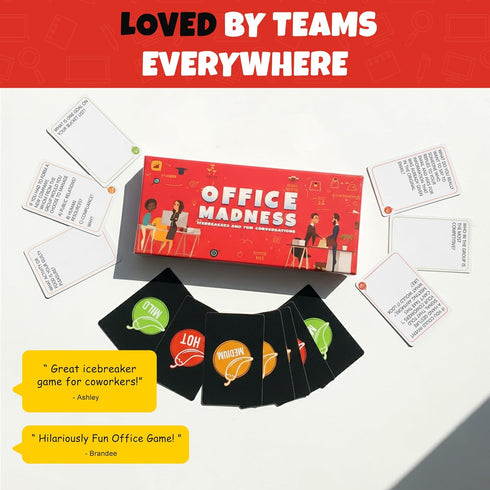 150 3-in-1 Team Building Card Game with Icebreakers and Funny Questions | Funny Office Game and Conversation Starter |