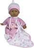 JC Toys La Baby Hispanic 11-inch Soft Body Baby Doll - Washable with Removable Outfit, Pacifier & Blanket