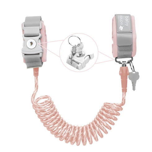 Toddler Harness Walking Leash – Upgrade Child Anti Lost Wrist Link Safety Harness (6.5ft) for Boys and Girls (Pink)