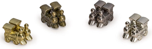 Set 8 Yellow Mountain Imports Metal Die-Cast Mexican Train Domino Train Markers