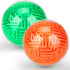 2 Pieces 3D Maze Ball Puzzle, Gravity Maze Brain Teasers, Educational Toys for Students Teens Adults (Green, Orange)