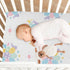 Pigsaly 27x39 Inch Crib Sheets Purple Rabbit Happy Easter Eggs Baby Sheet for Standard Crib Mattress Boys Girls Toddler