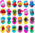 24 Set, JOYIN Pcs Prefilled Easter Eggs with Sea Animal Plush Toy Mini Ocean Toys Creatures Stuffed Keychain for Kids