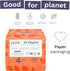 4 (18-31lbs) 12 Packaging, 3 Packs 22 (66 Pura Size Eco-Friendly Diapers TCF Hypoallergenic, Soft Organic Cotton