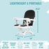 636 3-in-1 4 3-Point Dream On Me Munch N Go Booster Seat for Babies Months, Feeding, Floor & Table Seat, Adjustable