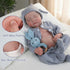 18 Inch 3+ WOOROY Realistic Reborn Baby Dolls - Full Vinyl Body Lifelike Reborn Boy Doll Poseable Real Life Newborn
