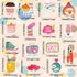 QTL Cute Stickers for Girls, VSCO Stickers for Hydroflask, Laptop, Kids Teens Girls, Waterproof Vinyl Packs 50Pcs