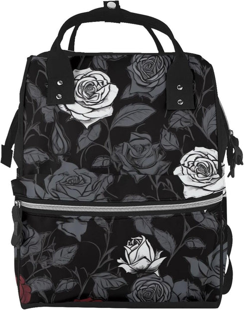 KLOPH Diaper Bag Backpack Rose gothic Mommy Bag Multifunction Travel Pack Maternity Baby