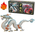 Gemini&Genius Chinese Dragon Toys - 2024 Year of The Sea Dragon Mascot Action Figures for Spring Festival