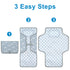Accmor Portable Diaper Changing Pad, Waterproof Baby Changing Mat, Foldable Travel Diaper Changing Pads for Baby, Baby