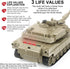 Tanks,1:28 WW2 M1A2 Boys,9 BEAURE Rc America Army Tank Toys for Channels Remote Control Cars with Sound and Light, RC
