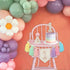 Daisy1st 1st JUIIZAY Baby First Birthday Party Decorations Macaron High Chair Banner Crown Cake Topper Birthday