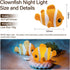 3-Level Cute Clownfish Night Light - Silicone Pat Pat Lamp with Brightness Adjustment, Timer Function, Rechargeable