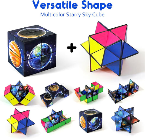 Luaxkpi 6-12 6 7 8 9 10 8-12 10-12 Toys for Boys Age Birthday Gifts for Year Old Boy Girls, Fidget Toys Infinity Cubes