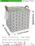LANGYASHAN Square Storage Baskets - Waterproof Canvas Children Laundry Hamper for Toy Organizer (Geometric)