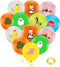 Gejoy 40 Pcs Farm Animal Balloons - 12 Inch Chicken, Cow, Pig, Sheep Latex Balloons for Kids Birthday Party Decorations
